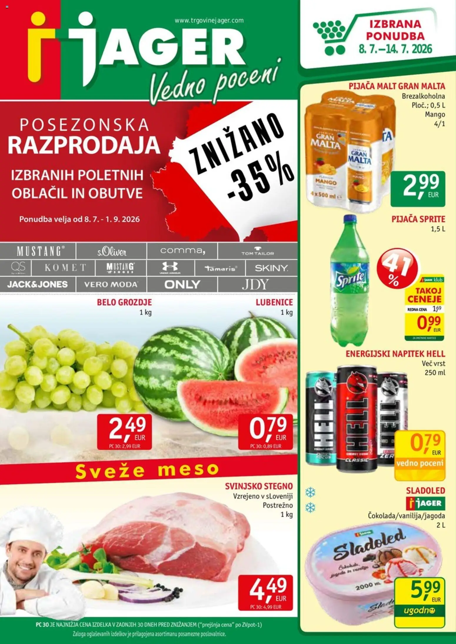 Predogled kataloga iz trgovine Jager veljaven od 08.07.2026
