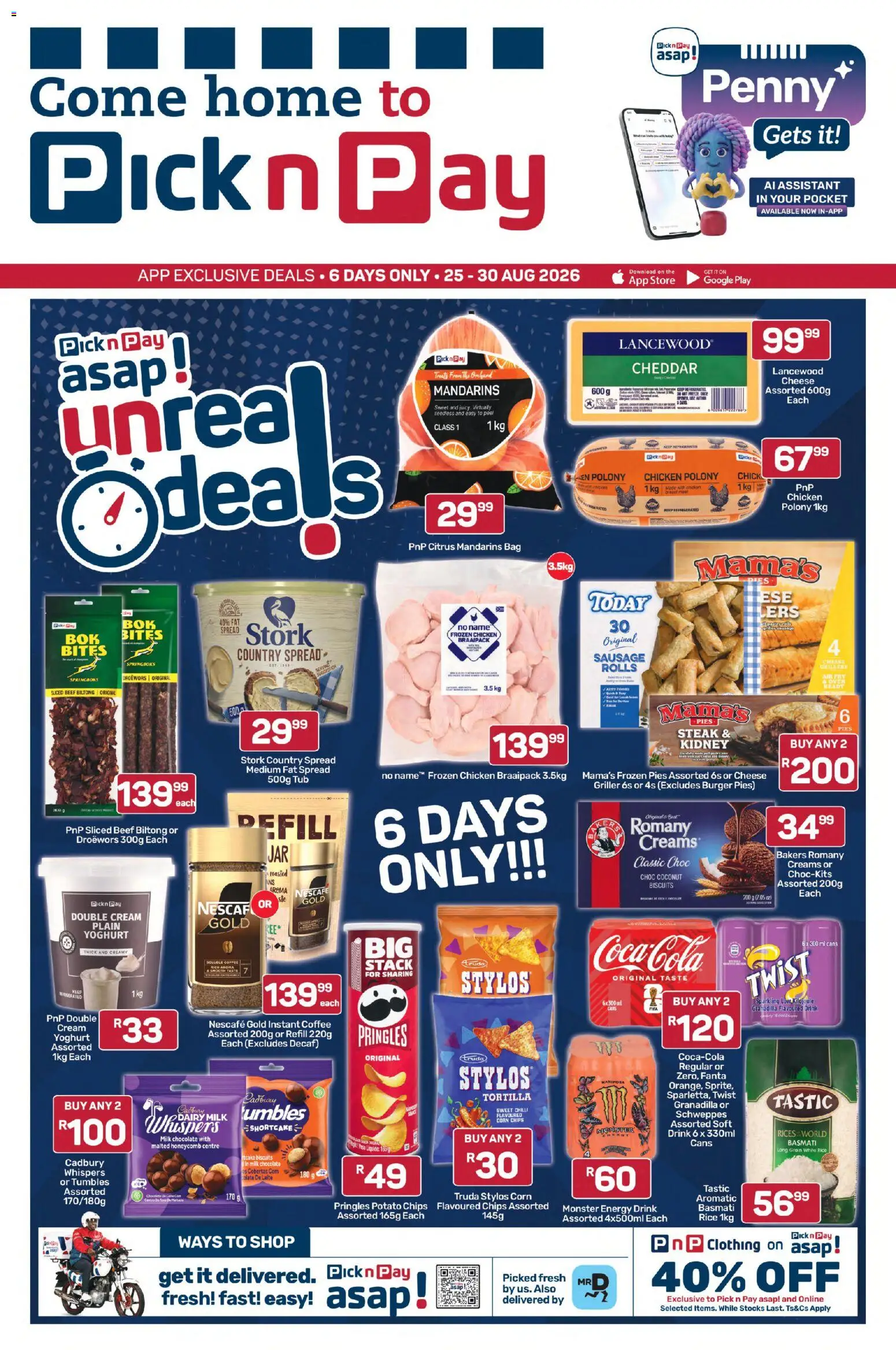 Preview of Pick n Pay flyer valid from 25/08/2026
