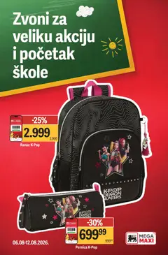 Pregled Mega Maxi kataloga - važi od 06.08.2026