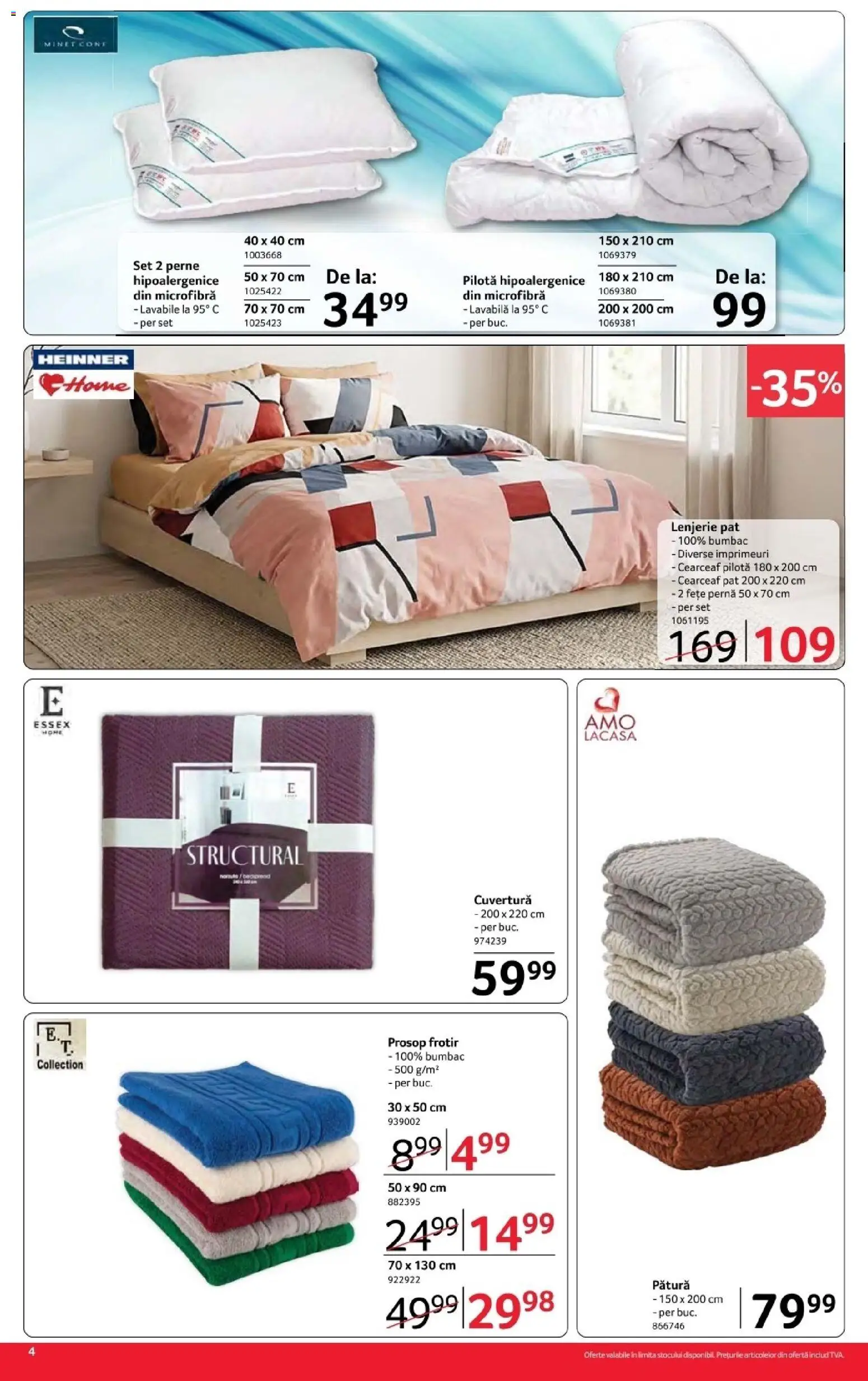 Previzualizarea de cataloage: Selgros Selgros Catalog Nonfood valabil de la 16.10.2026 - Pat, Perne, Lenjerie pat, Pernă, Pătură, Lavabila, Pilotă, Cuvertură