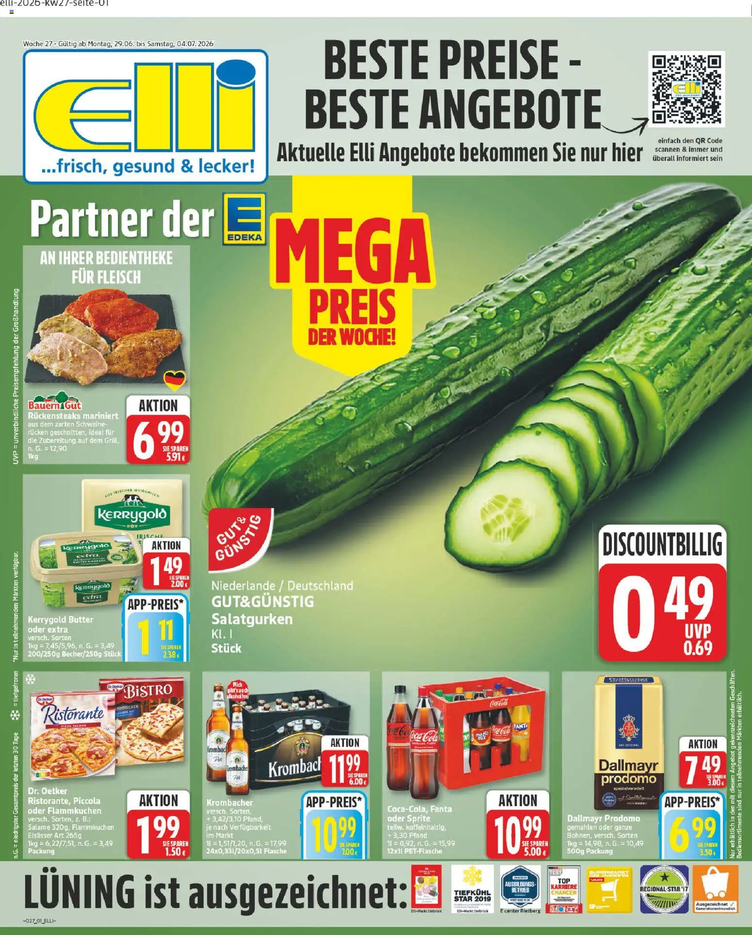 Vorschau von dem Prospekt des Geschäftes Elli Markt, gültig ab dem 29.06.2026