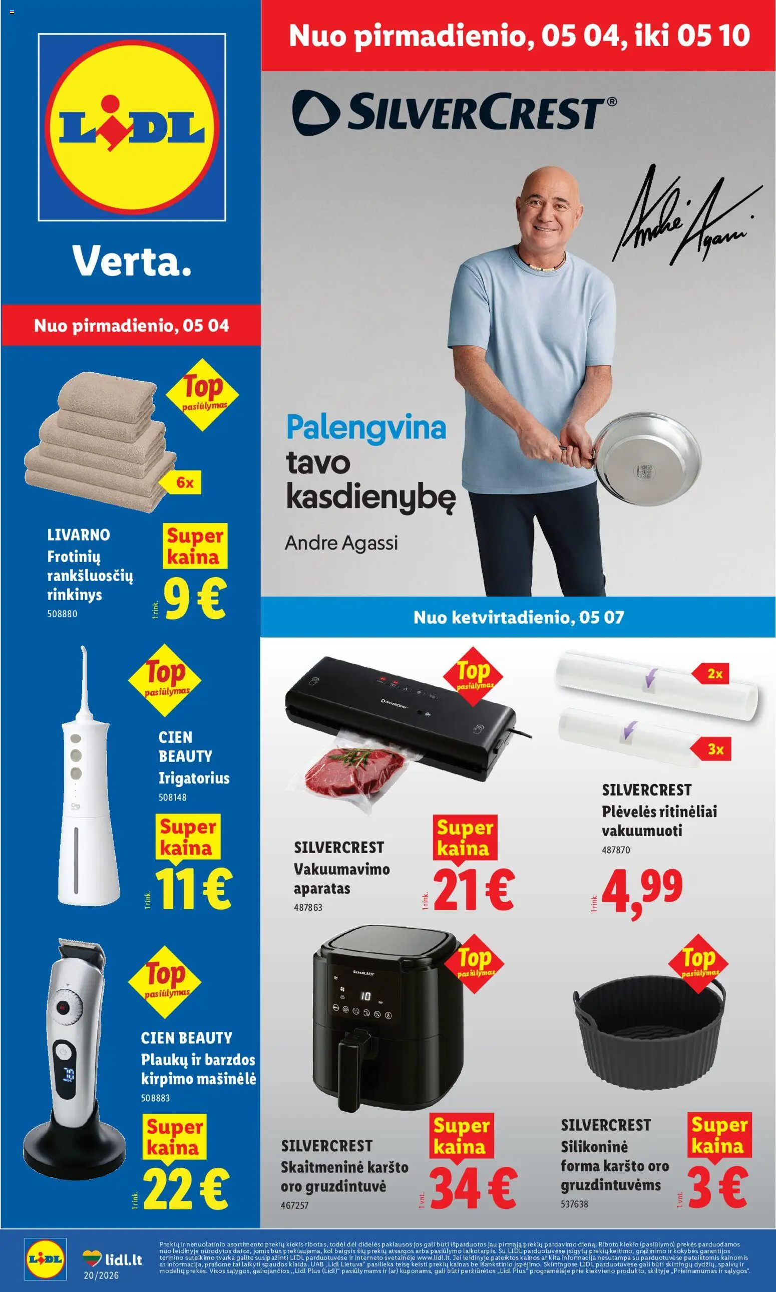 LIDL parduotuvės leidinio LIDL leidinys - Ne maisto prekių pasiūlymai galiojančio nuo 2026.05.04 peržiūra