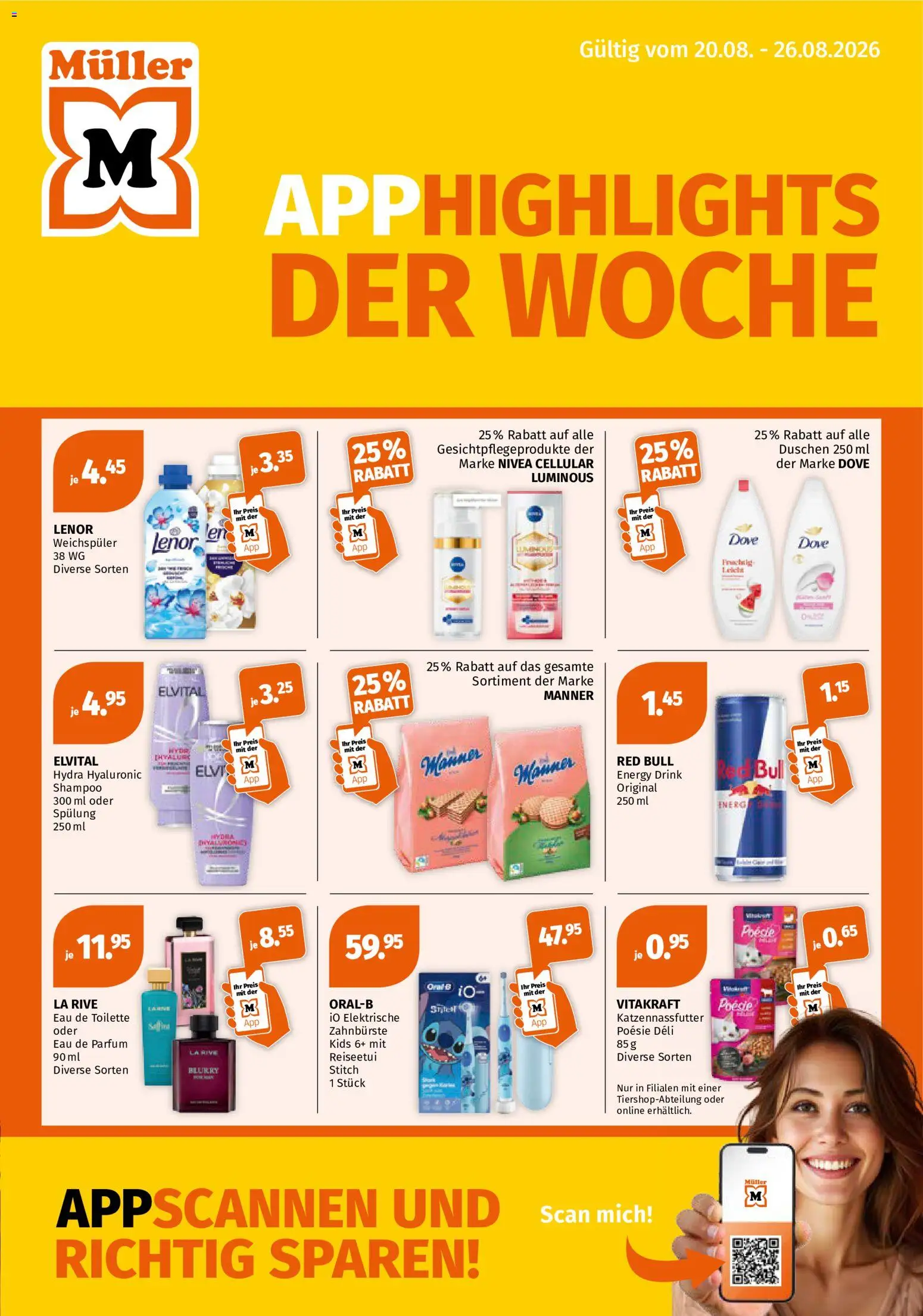 Vorschau des Merkblatts Müller aktionen vom Shop Müller gültig von 20.08.2026 bis 26.08.2026