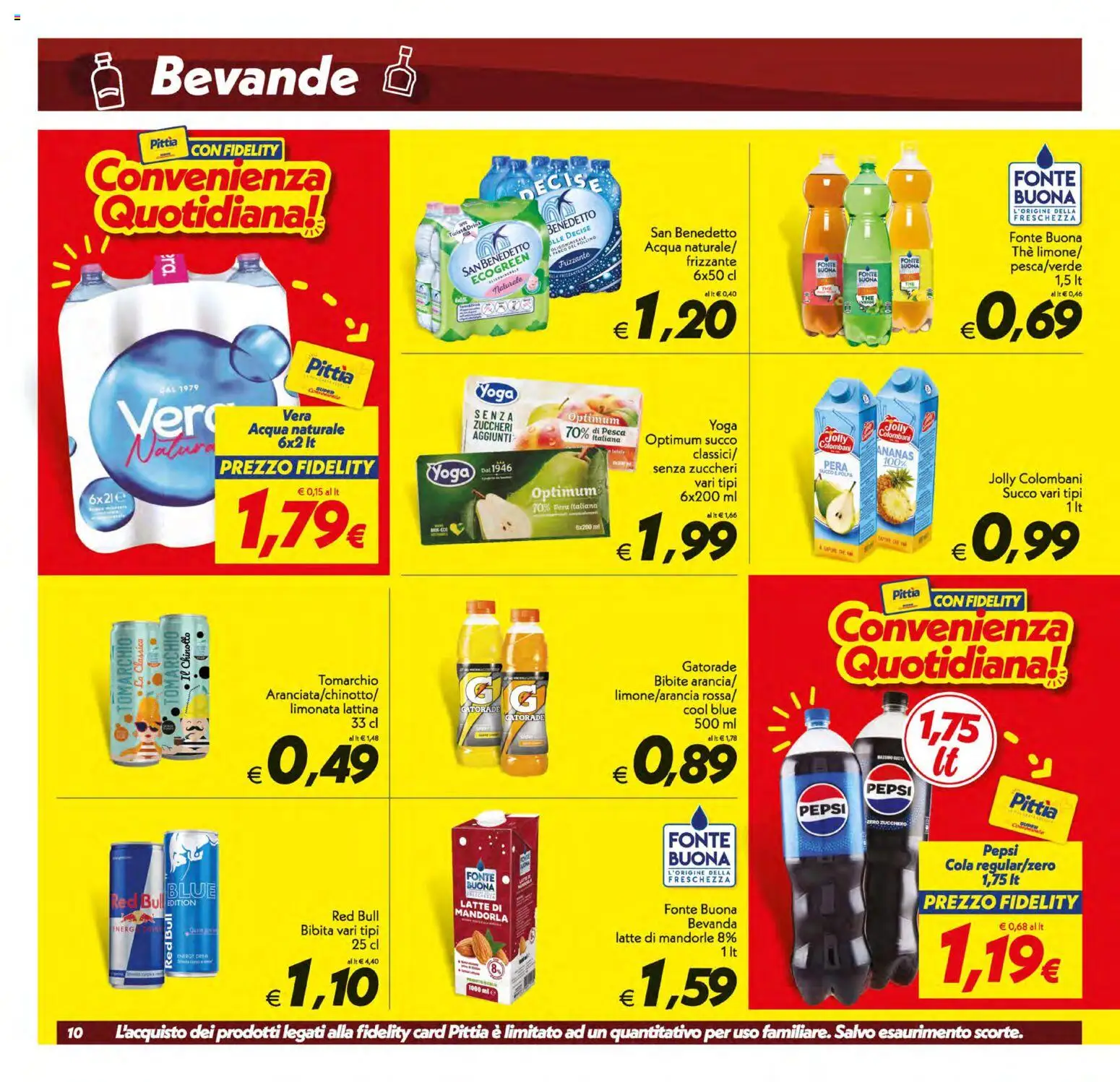 Anteprima dell'opuscolo SuperConveniente volantino Gela, Vittoria dal negozio SuperConveniente valido da 01/09/2026 - Acqua, Latte, Pesca, Chinotto, Bibita, Pepsi, Mandorla, Succo