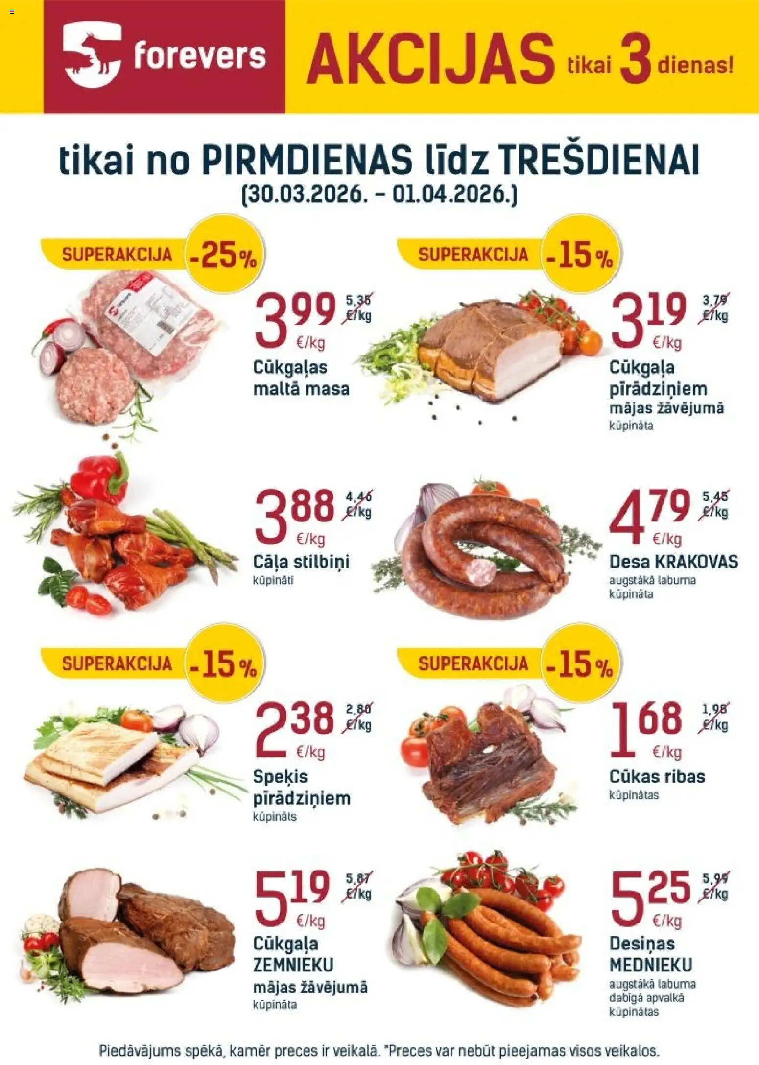 Skatīt Forevers akciju bukletu, derīgs no 30.03.2026.