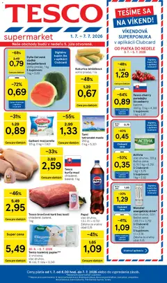 Náhľad Tesco letáku platného od 01.07.2026