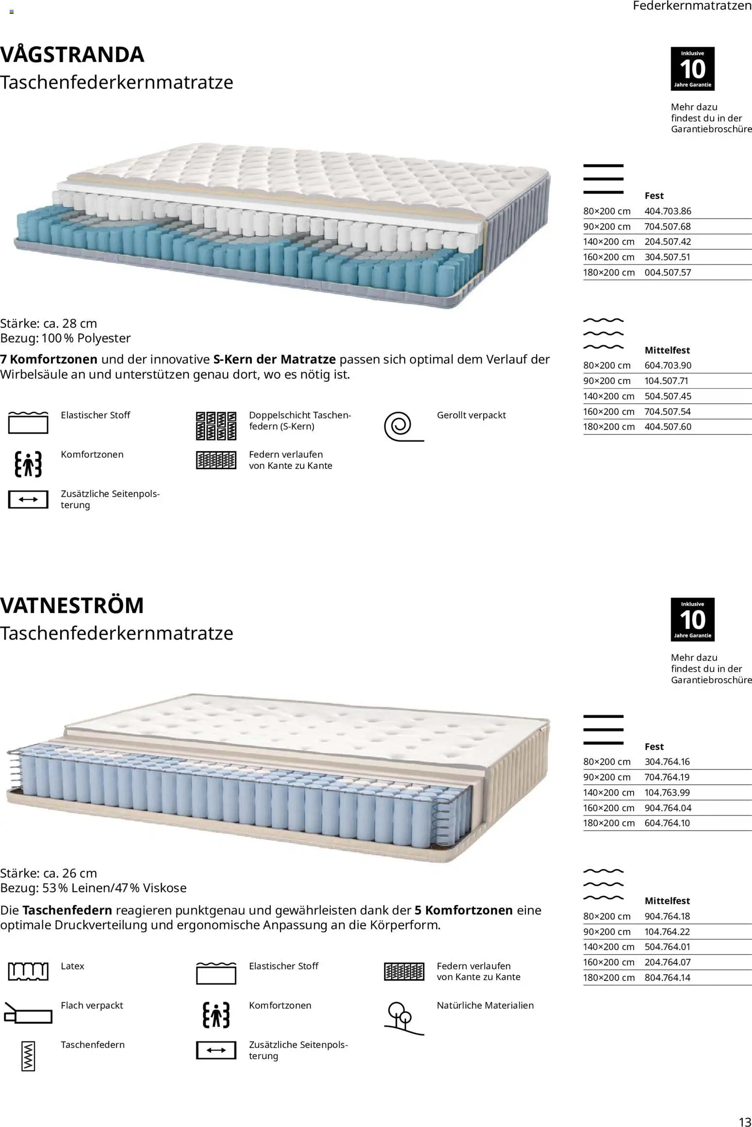 Vorschau von dem Prospekt des Geschäftes Ikea, gültig ab dem 16.09.2026 - Matratze, Taschen