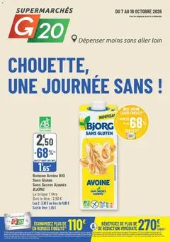 Prévisualisation de G20 Supermarchés catalogue du magasin G20 Supermarchés formulaire valide 07/10/2026