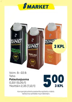 Kaupan S-market S-market - Teho esikatselu, voimassa 09/09/2026
