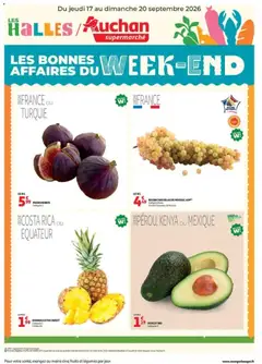 Prévisualisation de Auchan les bons plans du week-end dans votre super du magasin Auchan formulaire valide 17/09/2026