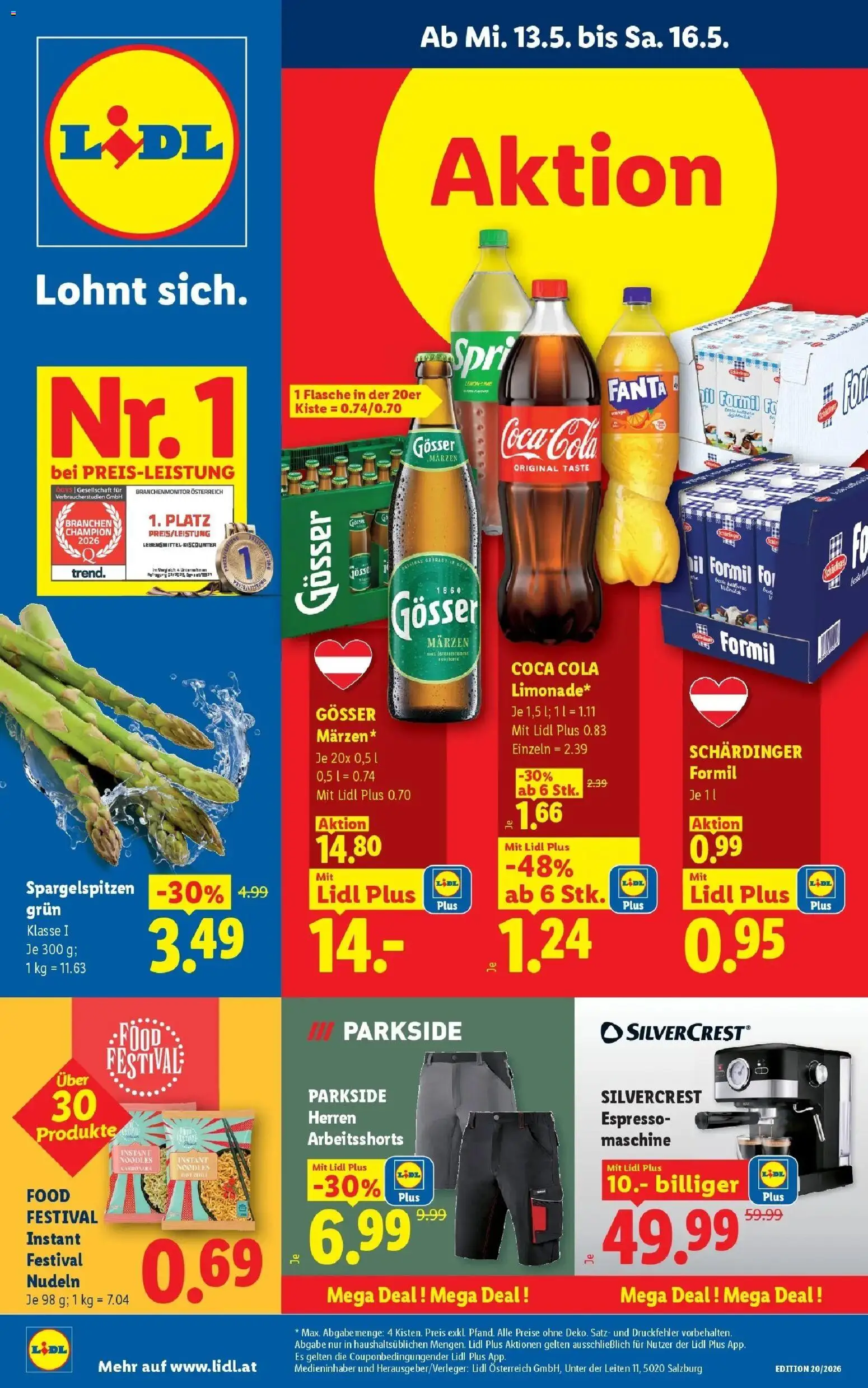 Vorschau der Angebote: Lidl Lidl Flugblatt - Fohnsdorf, Neunkirchen, Graz gültig ab 13.05.2026