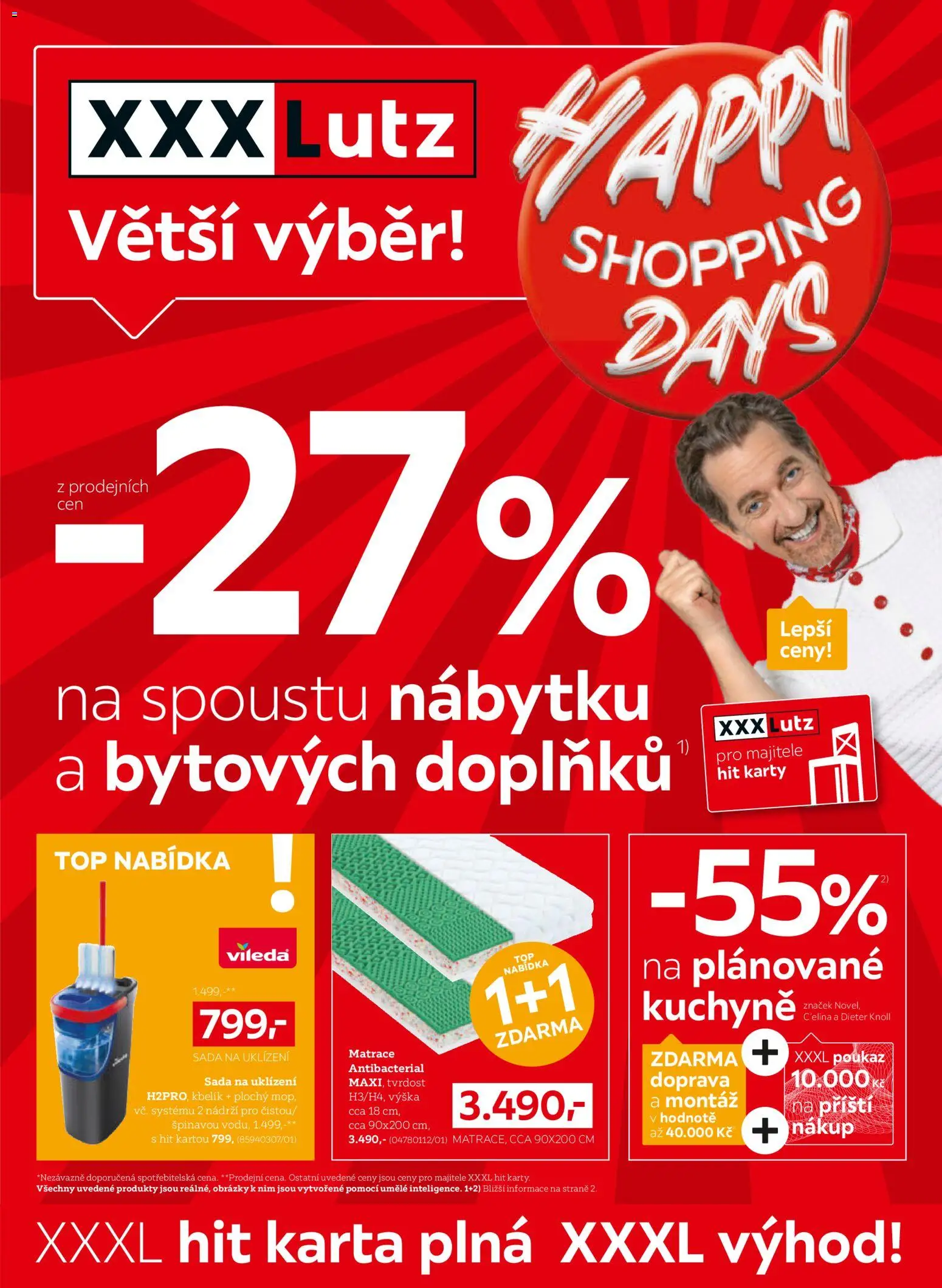 Náhled nabídky: XXXLutz XXXLutz leták platný od 12.10.2026 - Kuchyně, Matrace, Karty, Kbelík