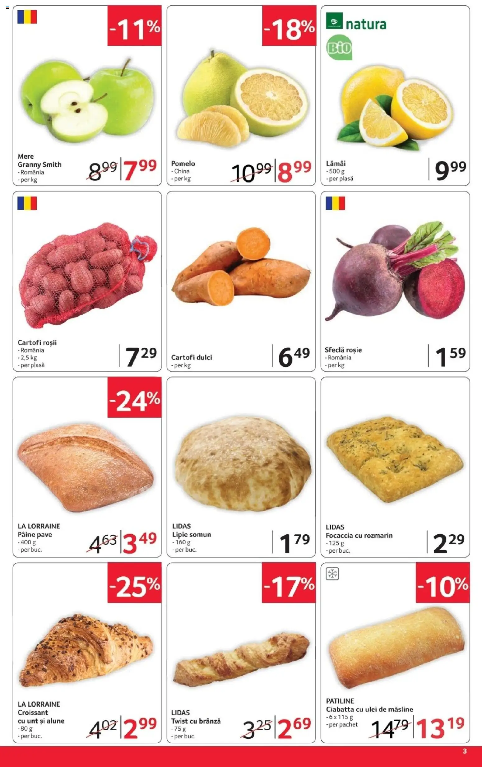 Previzualizarea de cataloage: Selgros Selgros Catalog Magazine Mici valabil de la 16.10.2026 - Pâine, Croissant, Cartofi dulci, Mere, Alune, Cartofi, Lamai, Măsline