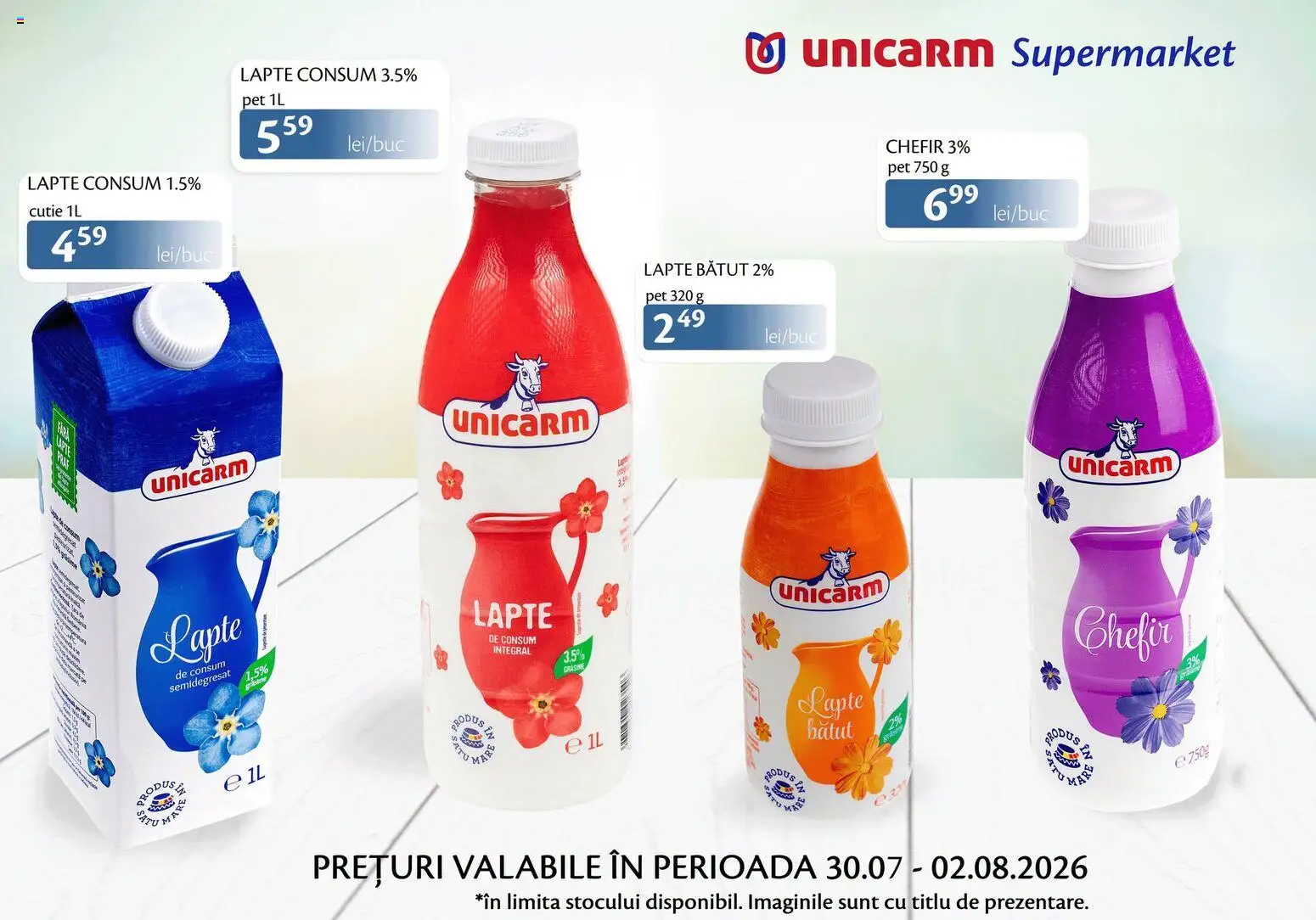 Previzualizarea de cataloage: Unicarm Unicarm Catalog Produse lactate valabil de la 30.07.2026
