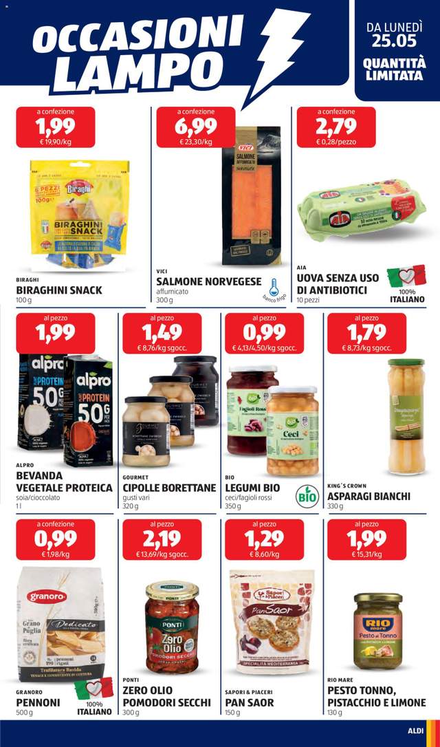 Nuovo volantino Aldi dal 25/05