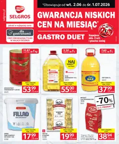 Pogląd gazetki "Selgros cash&carry gazetka - Gastro Duet" ze sklepu Selgros cash&carry ważnej od 02.06.2026