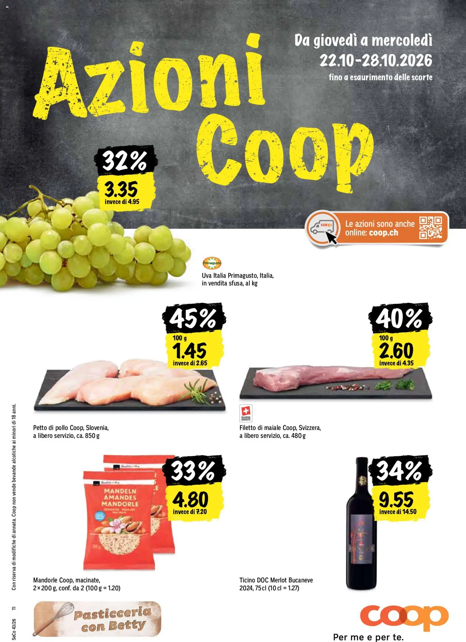 Vorschau des Merkblatts Coop aktionen IT vom Shop Coop gültig von 22.10.2026 bis 28.10.2026 - Merlot
