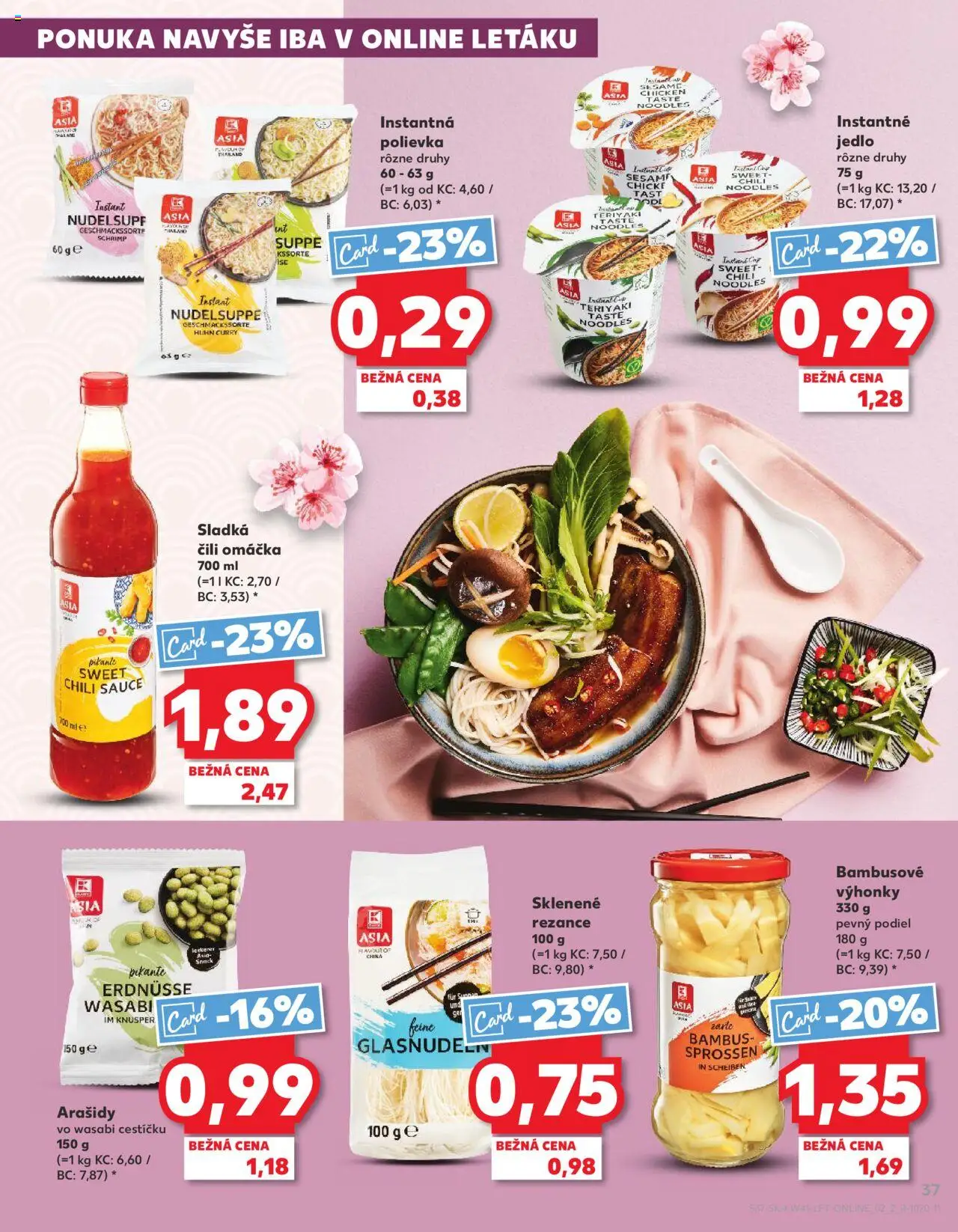 Náhľad Kaufland letáku platného od 09.10.2025 - Wasabi, Omáčka, Rezance, Arašidy