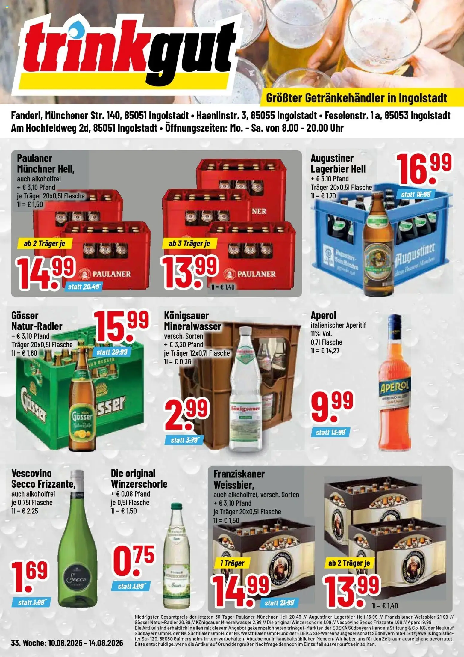 Vorschau von dem Prospekt des Geschäftes Trinkgut, gültig ab dem 10.08.2026
