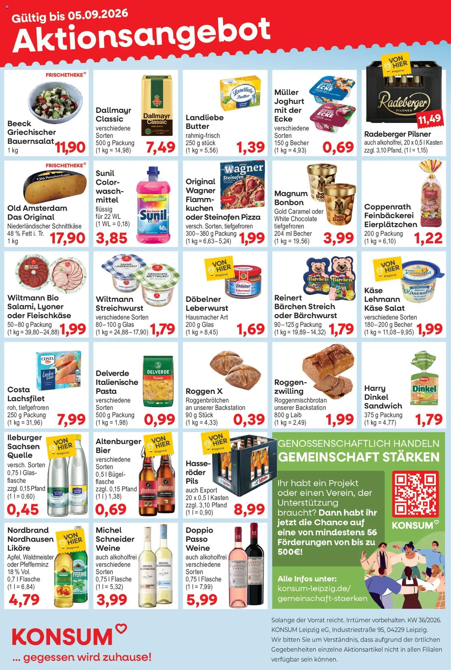 Vorschau von dem Prospekt des Geschäftes KONSUM Leipzig, gültig ab dem 31.08.2026