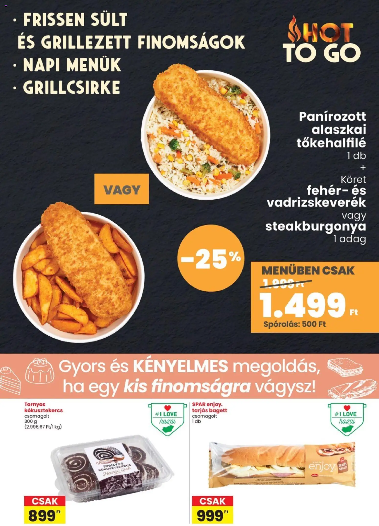 Interspar - Interspar akciós újság Sopron megtekintése, amely érvényes 2026.10.22.-től - Grillcsirke, Bagett, Tőkehalfilé, Alaszkai tőkehalfilé, Sült