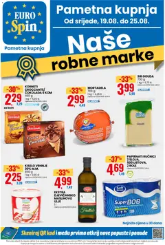 Pregled letka Eurospin Katalog trgovine Eurospin vrijedi od 19.08.2026