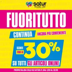 Anteprima dell'opuscolo Satur volantino dal negozio Satur valido da 01/09/2026