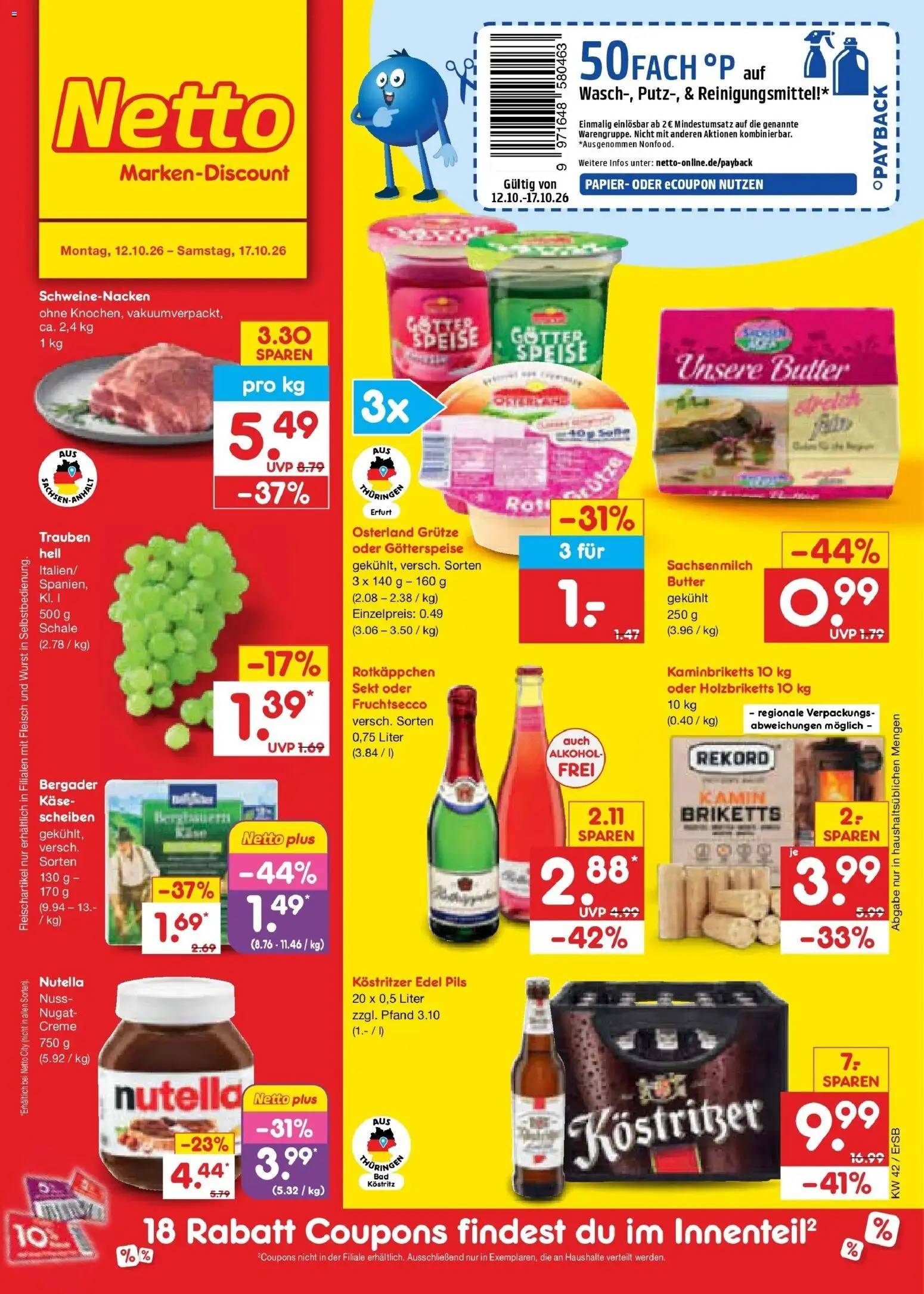 Vorschau von dem Prospekt des Geschäftes Netto Marken-Discount, gültig ab dem 12.10.2026