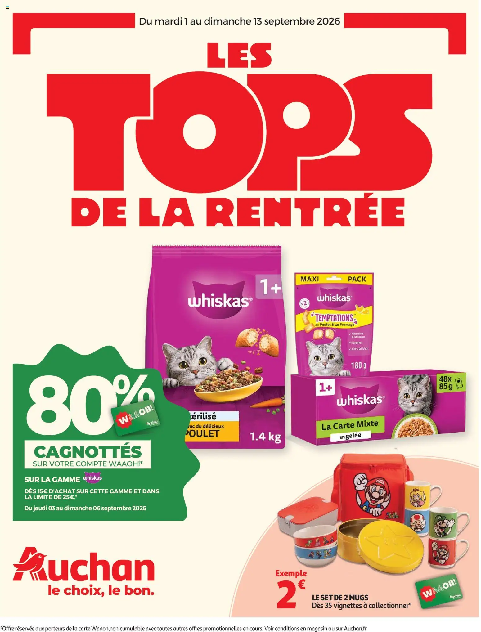 Voorbeeld van Auchan Tops rentrée hypers van winkel Auchan geldig vanaf 01/09/2026