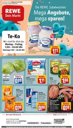 Vorschau von dem Prospekt des Geschäftes Rewe, gültig ab dem 21.09.2026