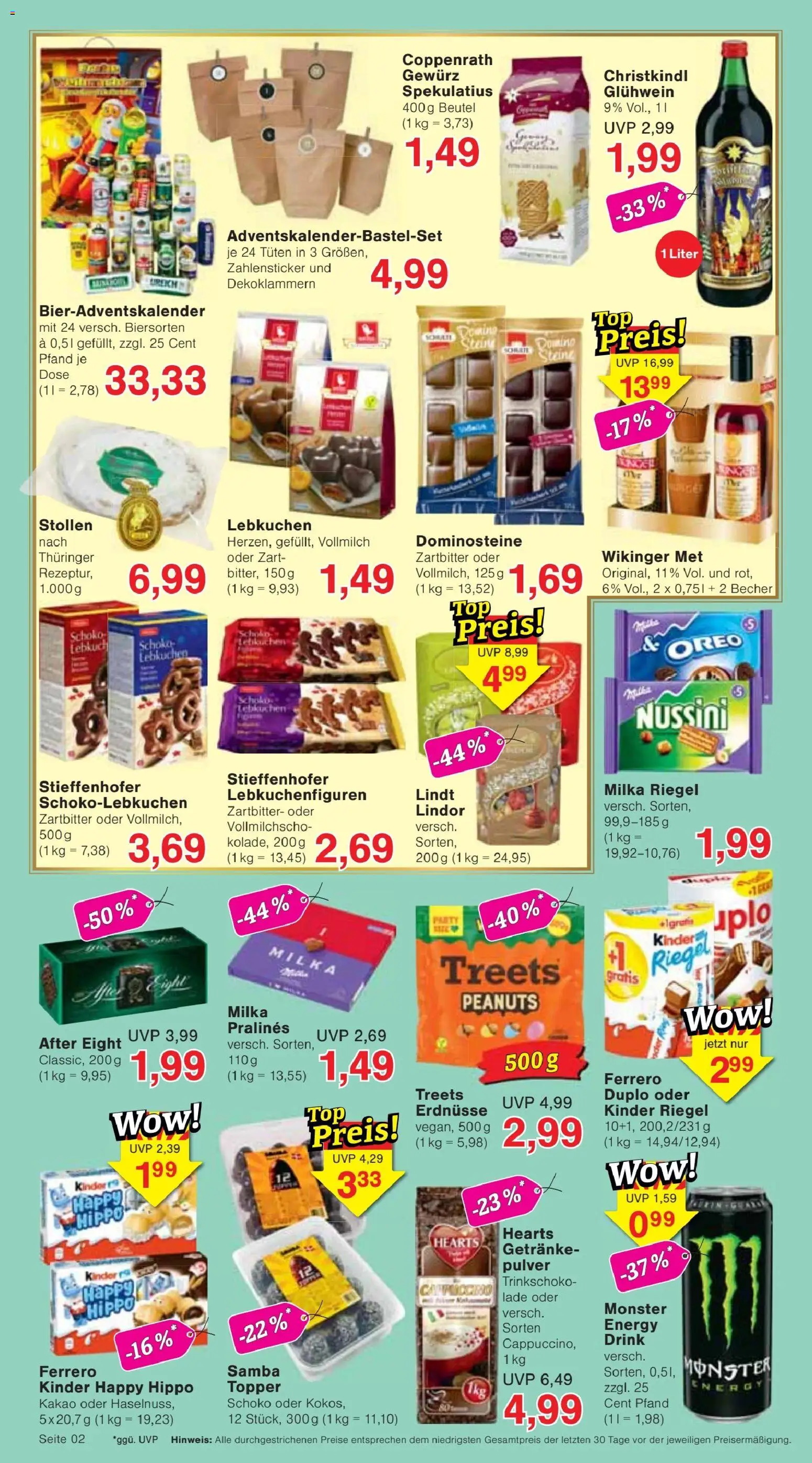 Vorschau von dem Prospekt des Geschäftes Jawoll, gültig ab dem 26.10.2026 - Lindt, Monster, Milka, Met, Energy, Topper, Lindor, Kinder riegel