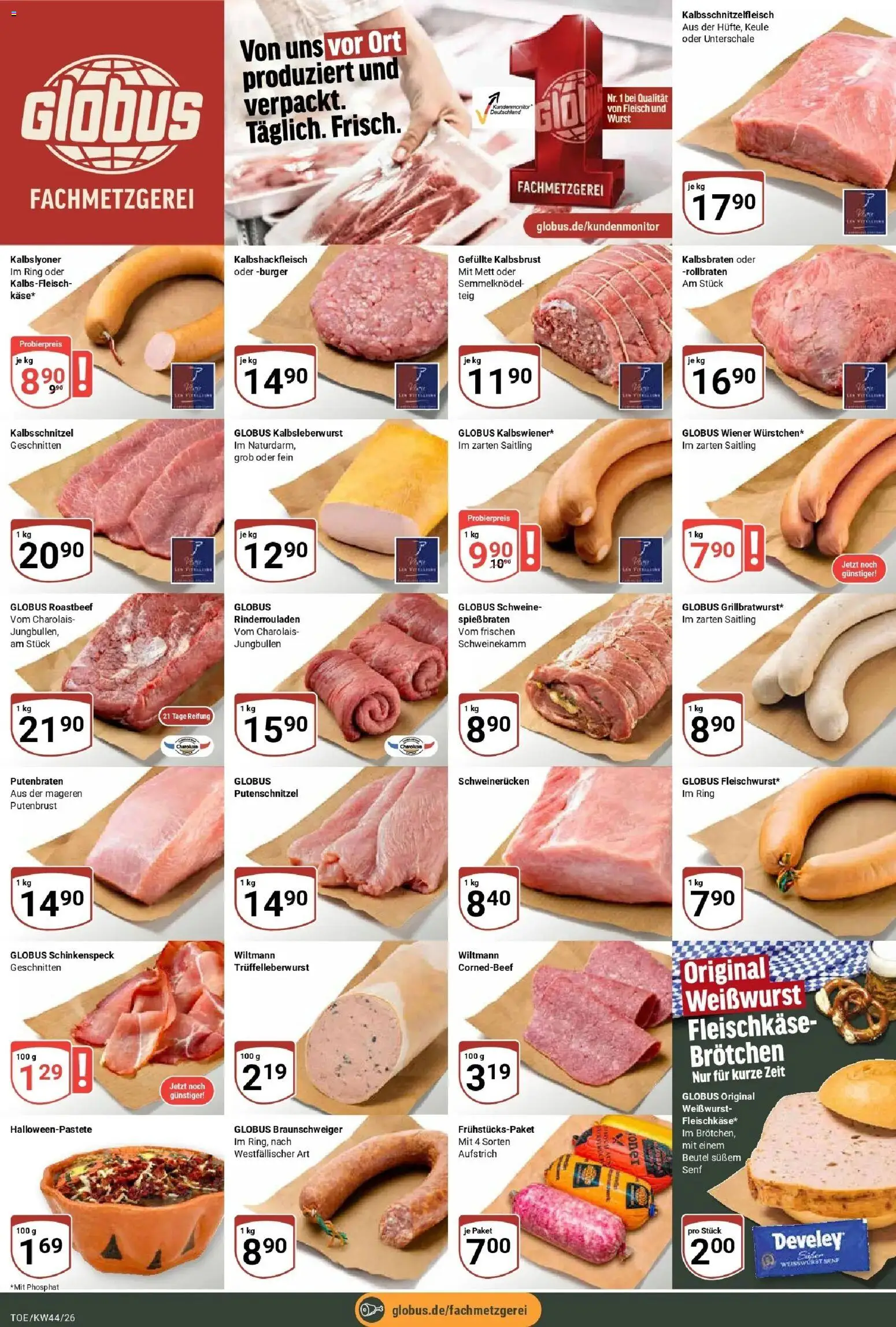Vorschau von dem Prospekt des Geschäftes Globus, gültig ab dem 26.10.2026