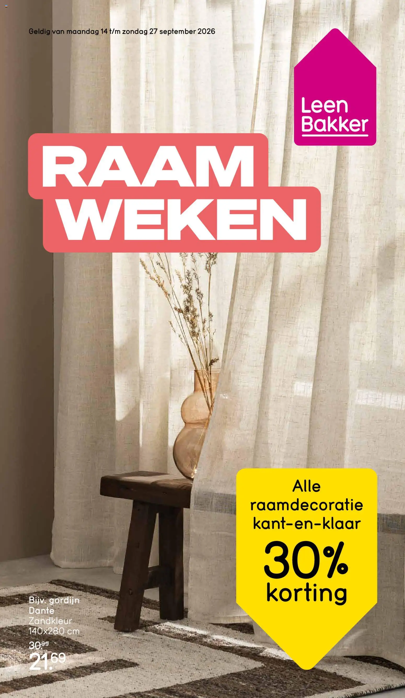 Voorbeeld van Leen Bakker Folder van winkel Leen Bakker geldig vanaf 14/09/2026
