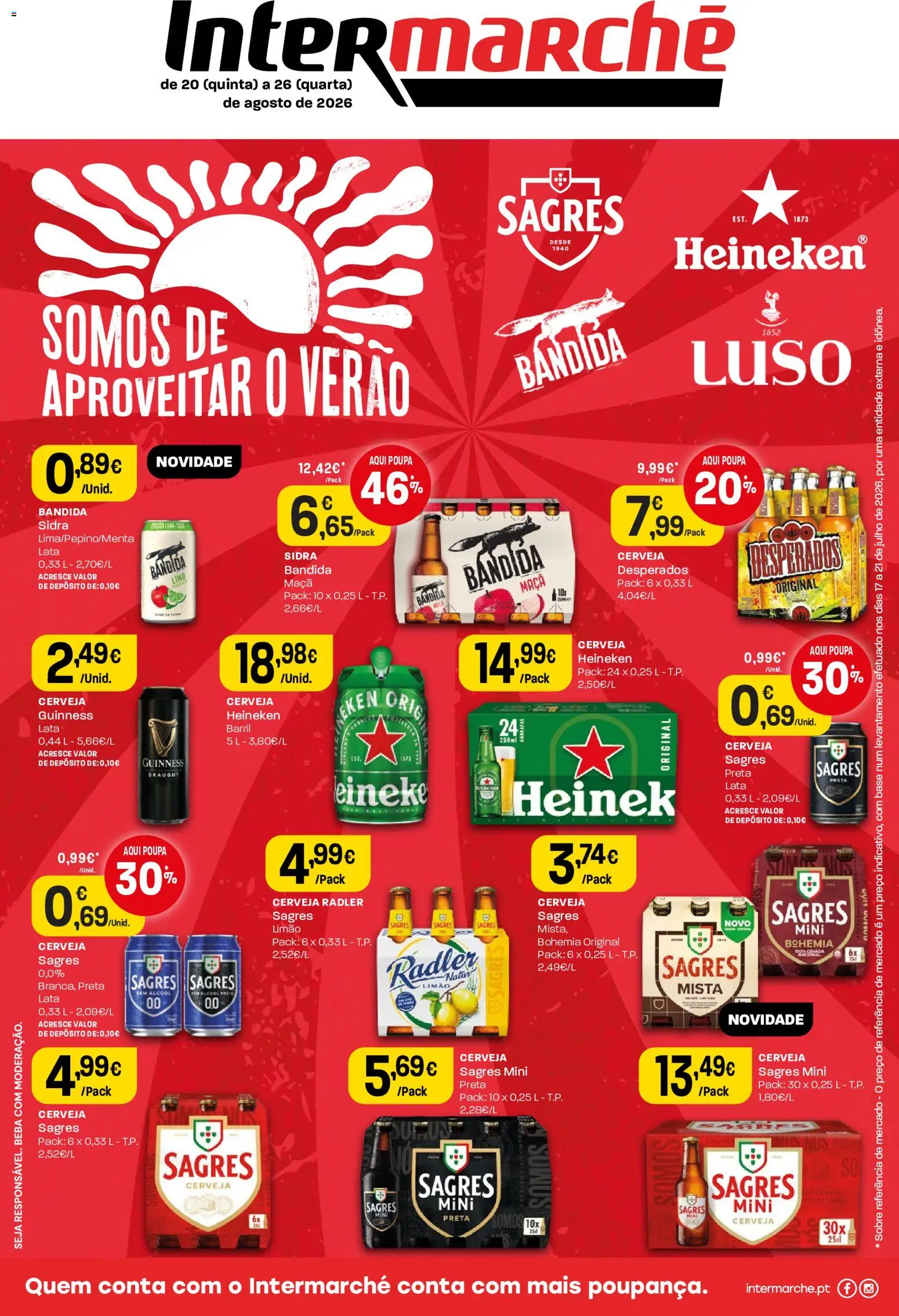 Pré-visualização do folheto da loja Intermarché válida a partir de 20/08/2026