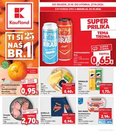 Pregled letka Kaufland Katalog trgovine Kaufland vrijedi od 21.10.2026