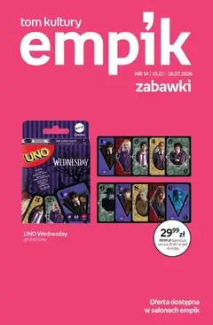 Pogląd gazetki "Empik promocje - Tom kultury Zabawki" ze sklepu Empik ważnej od 15.07.2026