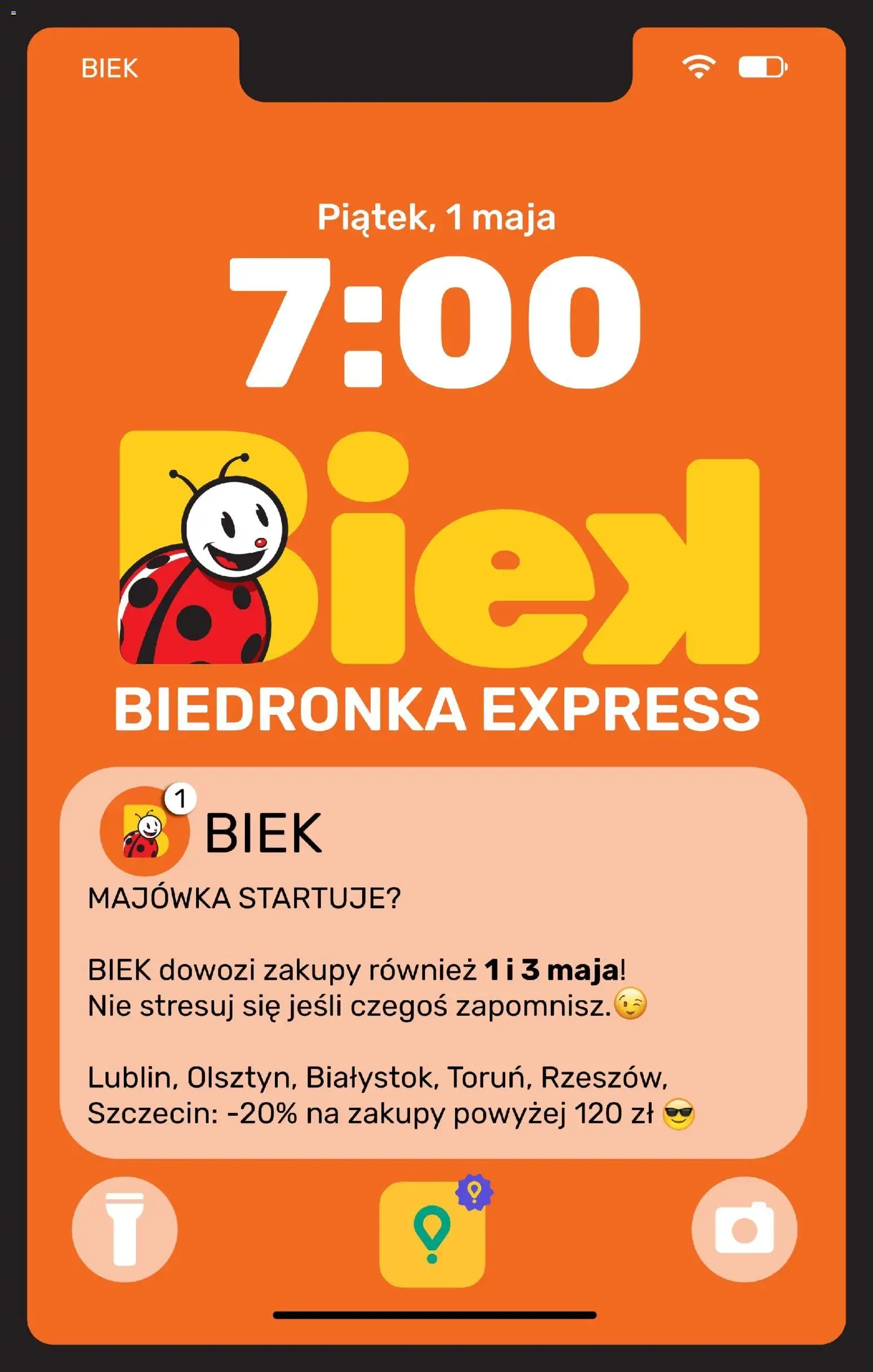 Pogląd gazetki "Biedronka gazetka - Biek Exspress" ze sklepu Biedronka ważnej od 01.05.2026