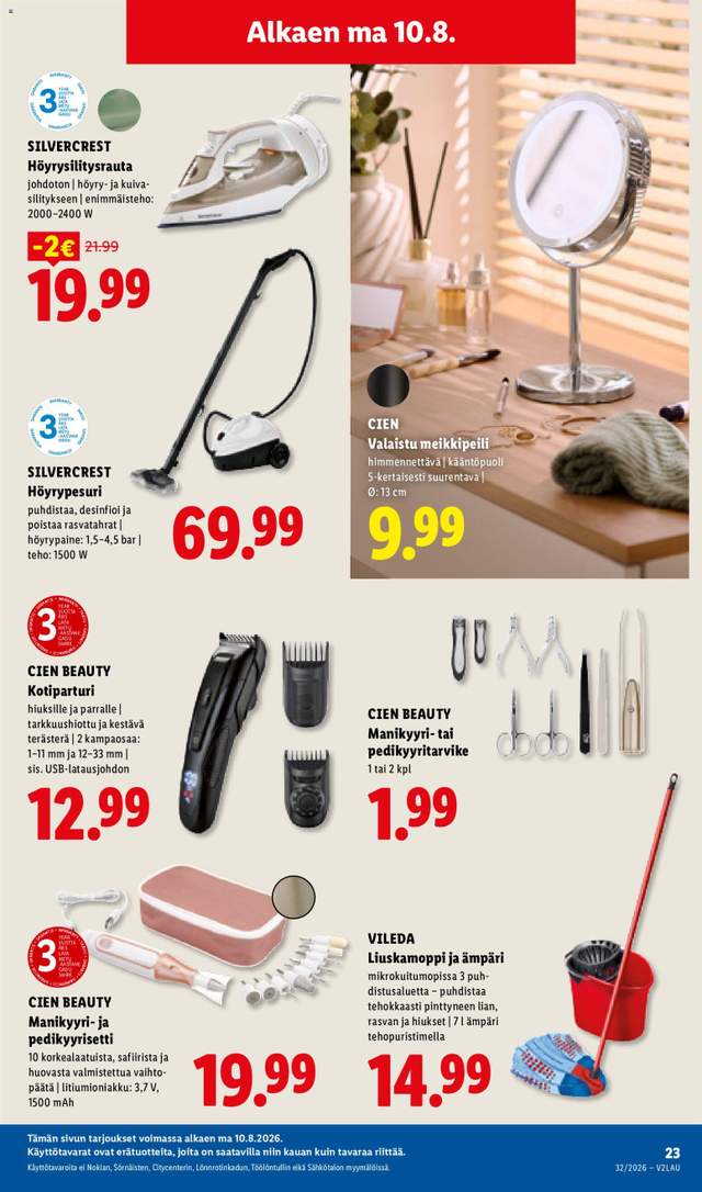 Uusi Lidl tarjouslehti alkaen 06/08