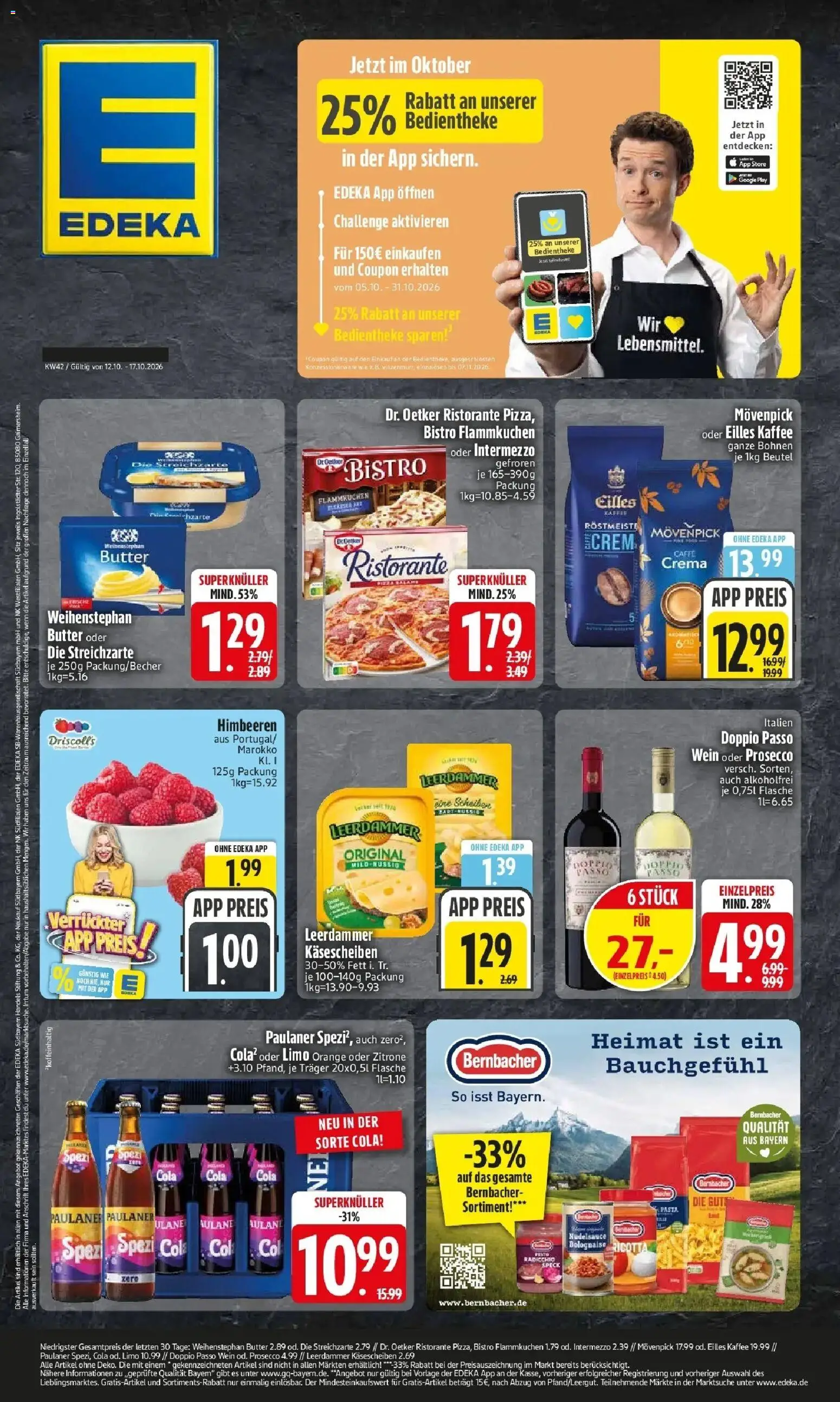 Vorschau von dem Prospekt des Geschäftes Edeka, gültig ab dem 12.10.2026