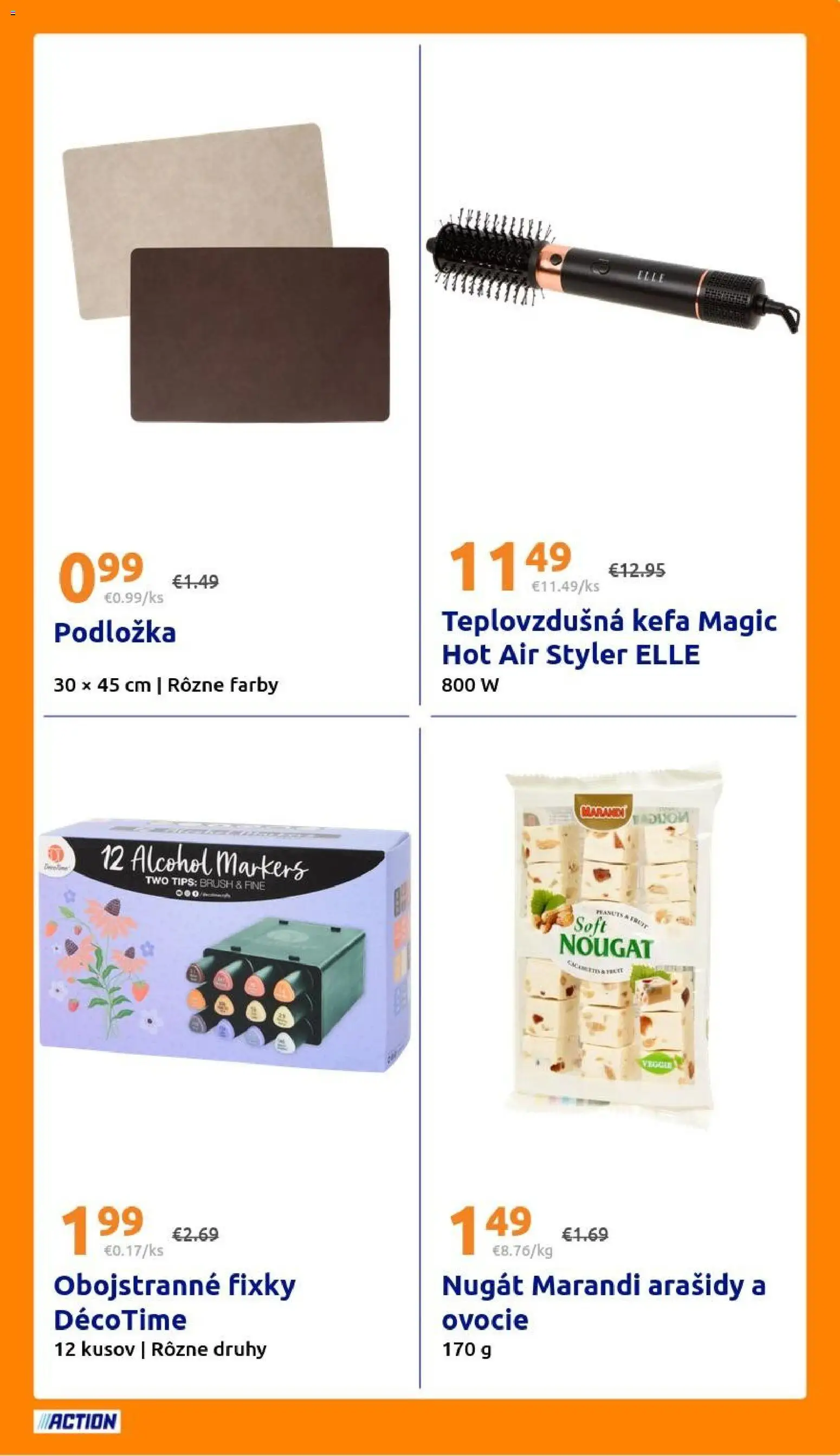 Náhľad Action letáku platného od 14.10.2026 - Ovocie, Fixky, Arašidy, Kefa