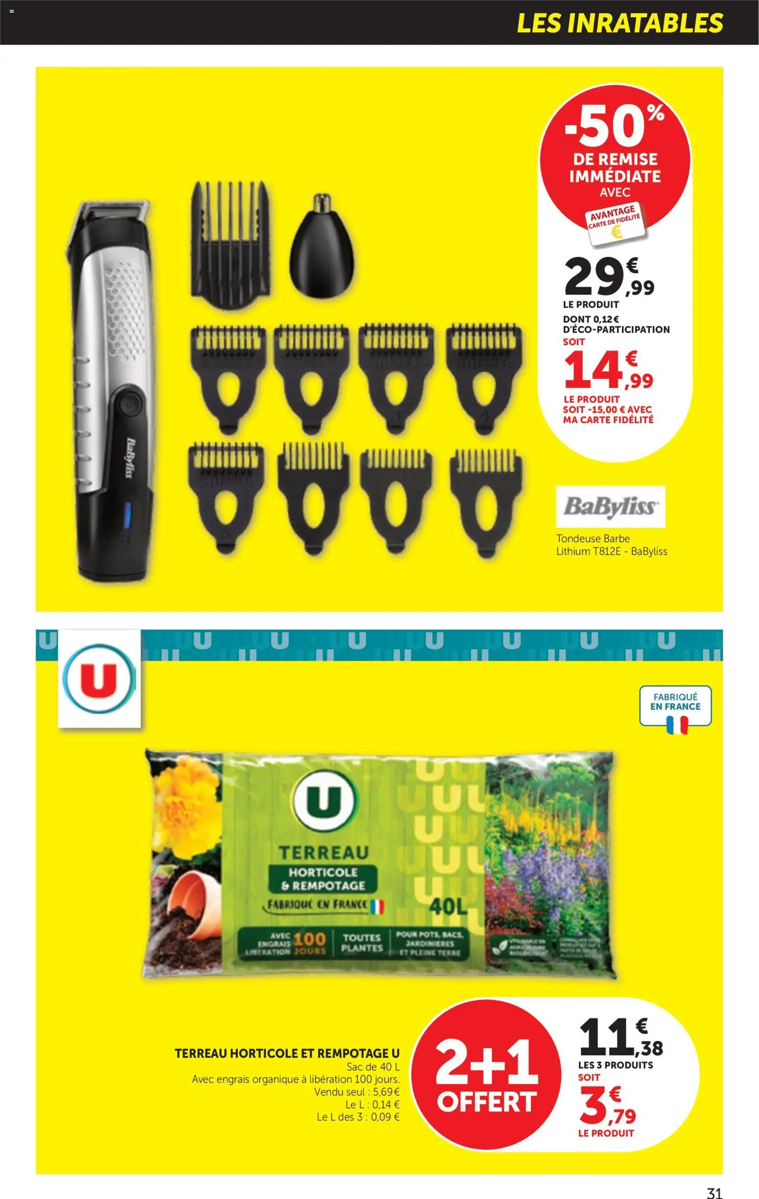 Prévisualisation de bi1 Catalogue la beaute à prix bas du magasin bi1 formulaire valide 01/09/2026 - Sac, Plantes, Tondeuse, Tondeuse barbe, Terreau, Engrais, Terreau horticole