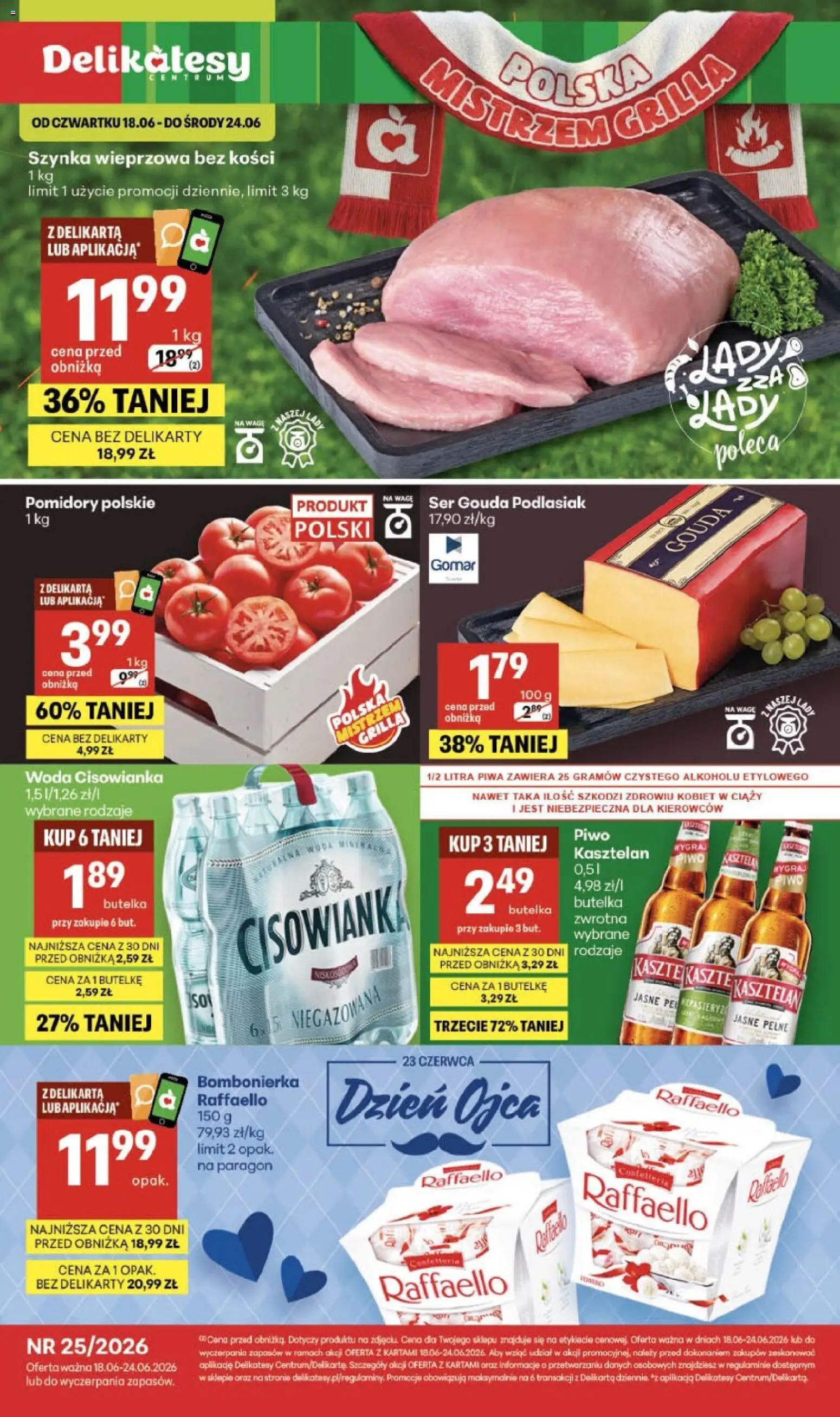 Pogląd gazetki "Delikatesy Centrum gazetka - Sklepy Własne" ze sklepu Delikatesy Centrum ważnej od 18.06.2026