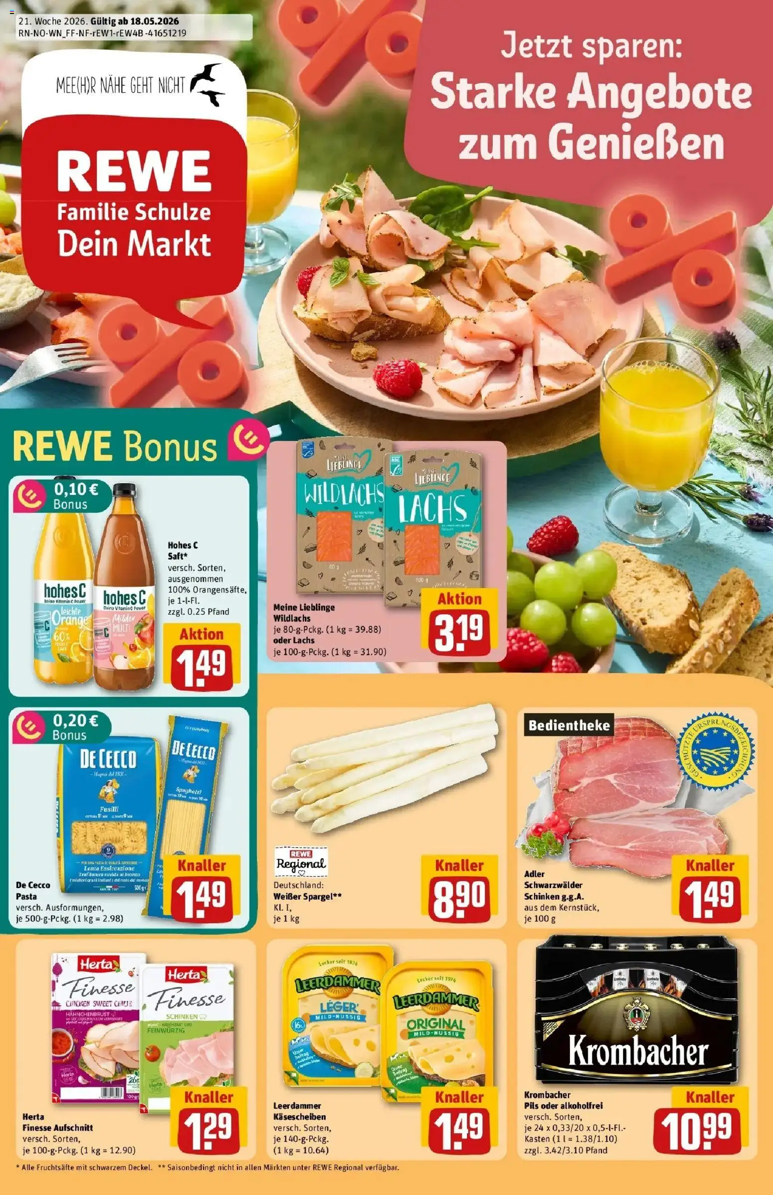 Vorschau von dem Prospekt des Geschäftes Rewe, gültig ab dem 17.05.2026