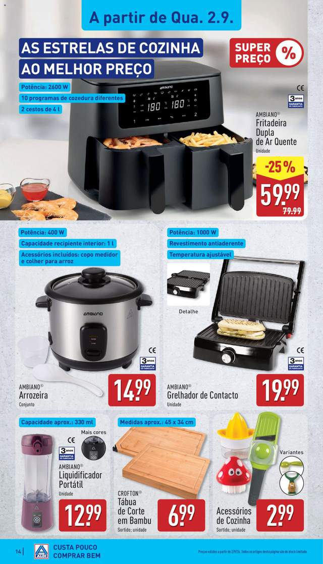 Novo folheto Aldi a partir de 31/08