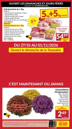 Prévisualisation de Intermarché folder semaine 44 du magasin Intermarché formulaire valide 27/10/2026