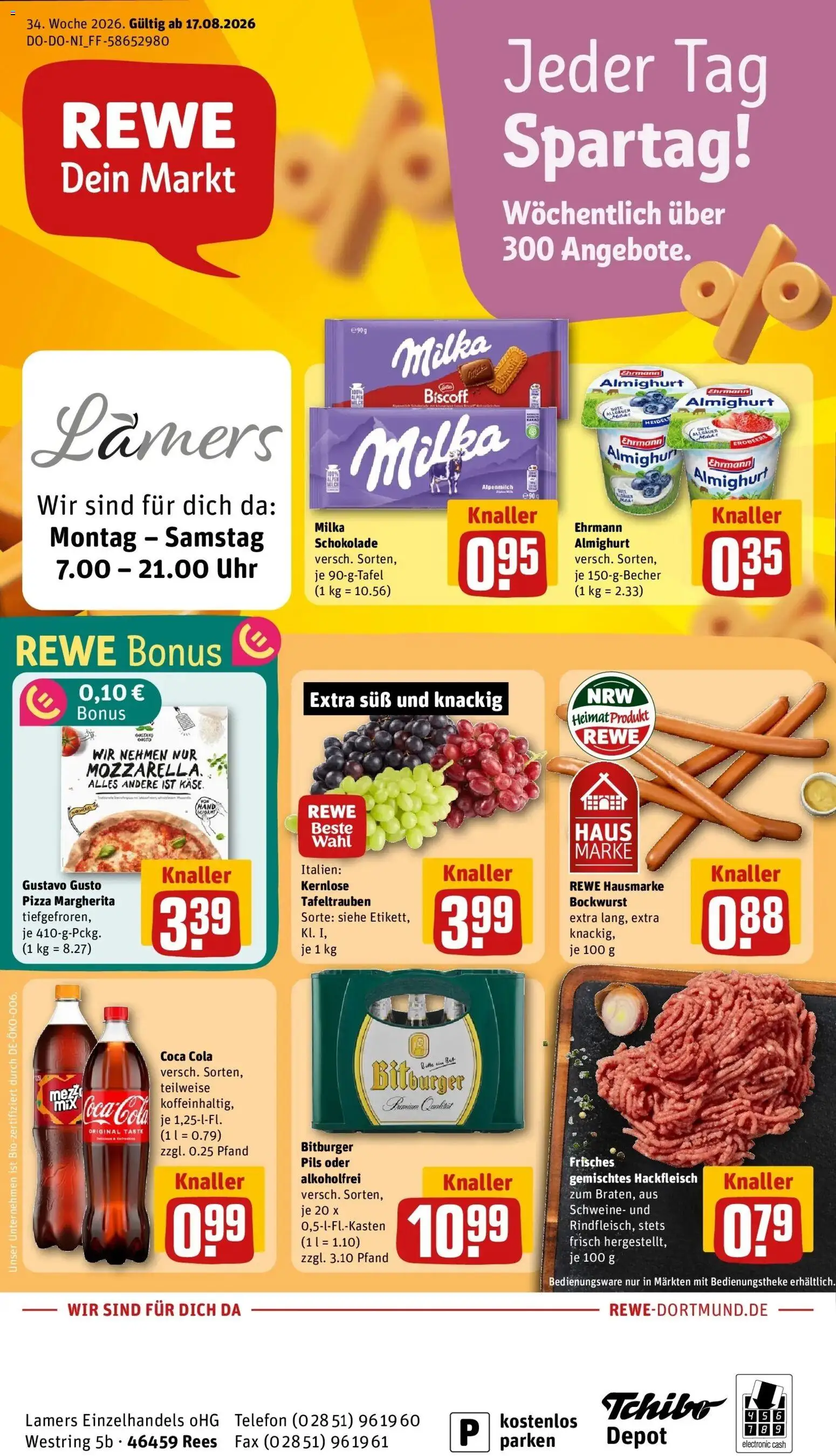Vorschau von dem Prospekt des Geschäftes Rewe, gültig ab dem 17.08.2026