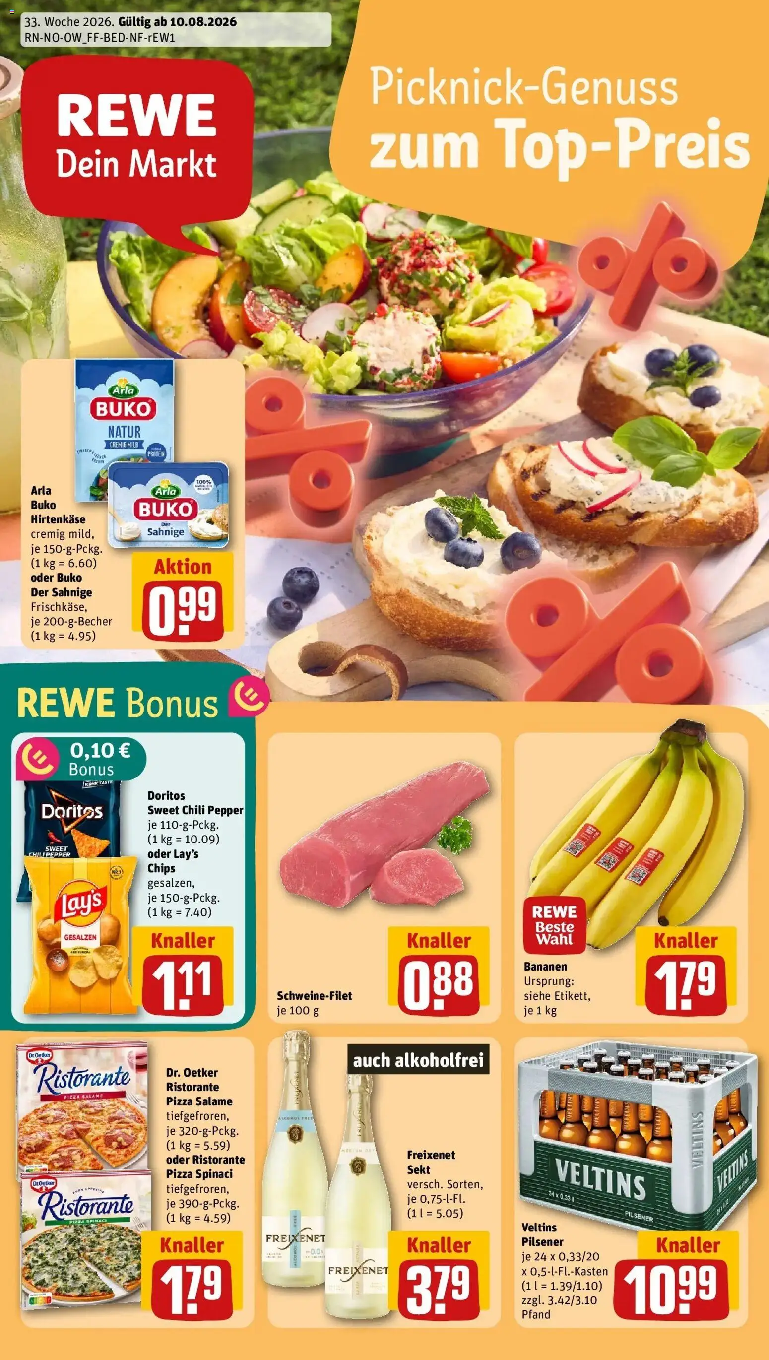 Vorschau von dem Prospekt des Geschäftes Rewe, gültig ab dem 10.08.2026