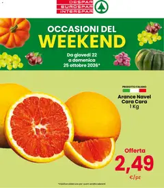 Anteprima dell'opuscolo Interspar volantino Weekend dal negozio Interspar valido da 22/10/2026
