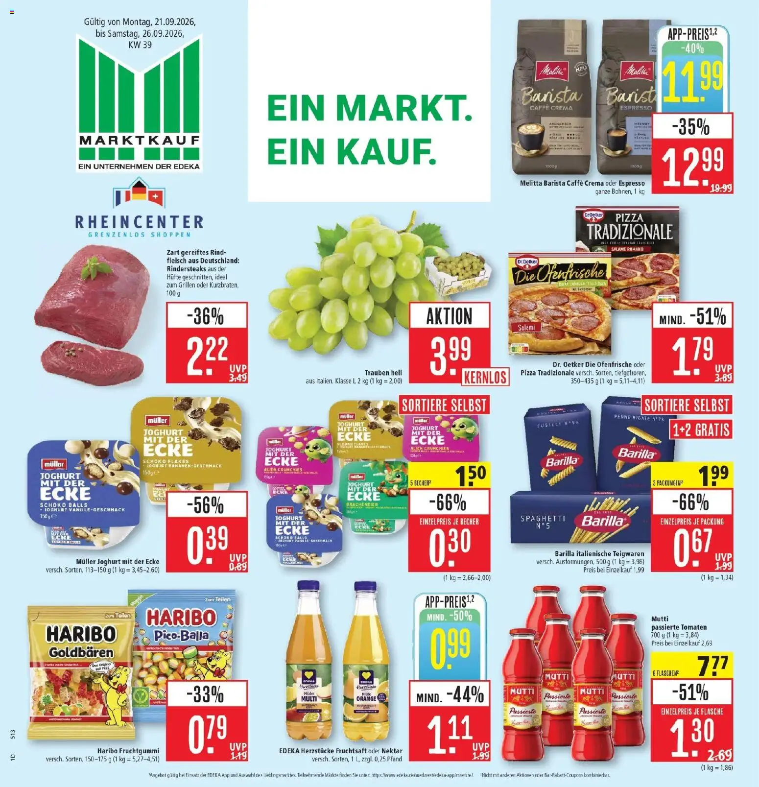Vorschau von dem Prospekt des Geschäftes Marktkauf, gültig ab dem 21.09.2026