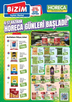 Bizim Toptan Bizim Toptan - Horeca kataloğu 04.06.2026 - Broşürünün önizlemesi